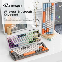 FREEWOLF M68 Wireless Keyboard and Mouse Set Multidevice Connection 68 Keys Mini Keyboard and A3 Mouse Kit PBT keycaps Backlight - Image 4