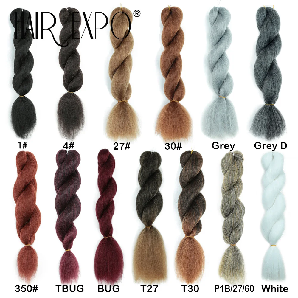 16Inch Vixen Crochet Bulk Hair Synthetic Jumbo Braids Fluffy Yaki Straight Crochet Hair Afro Kinky Curly Braiding Hair Extension 3