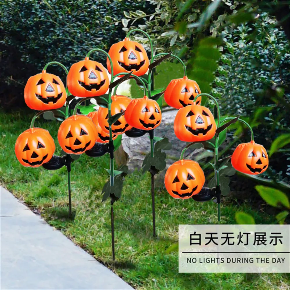 

Solar Pumpkin Lantern Light ground lamp Colorful Waterproof For Halloween Decoration Home Party Outdoor Garden Decor