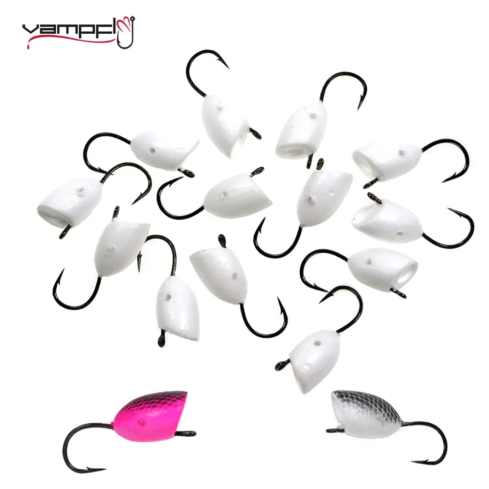 Vampfly Hard Foam Head Fishhook DIY Fly Fishing Poppers Floating Bugs