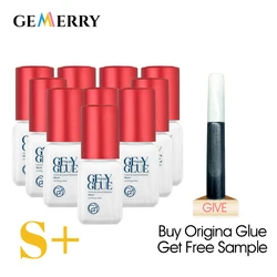 10 Bottles Gemerry Glue Eyelash Extension Glue False Lash Strong Adhesives Retention 7 Week No Irritation Eyelash Glue Wholesale