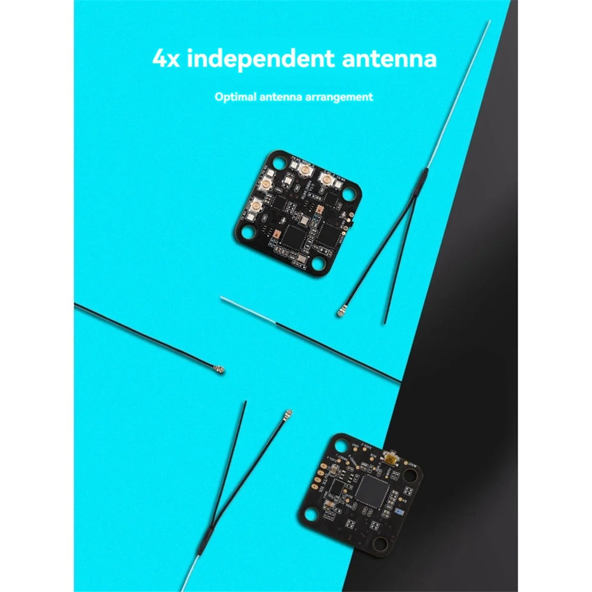 Y16A For RadioMaster DBR4 2.4G/915MHz ELRS Receiver Dual-Band Dual-Channel Gemini Receiver for FPV Drone DIY Parts