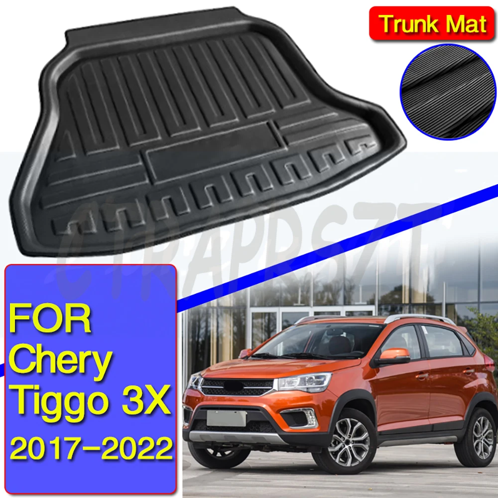 

Car Boot Mats For Chery Tiggo 3X 2017-2022 Waterproof Carpet Muds Car Trunk Mats Storage Pads Auto Interior Accessories