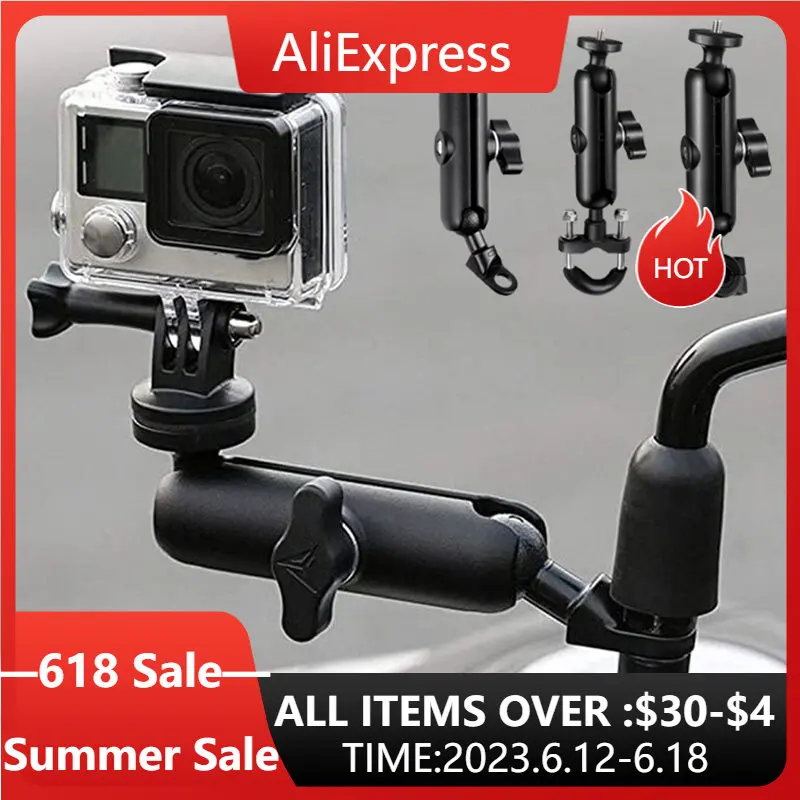 

Gopro Motorcycle Support Ram Mount Motorcycle Go Pro Handlebar Mount Bicycle Holder Bracket Sports Camera Support Gopro Moto