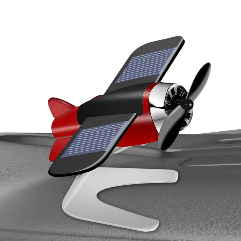 

Car Air Freshener Airplane-shaped Car Aromatherapy Solar Car Air Freshener With Powerful Motor Propeller Rotate Automatically