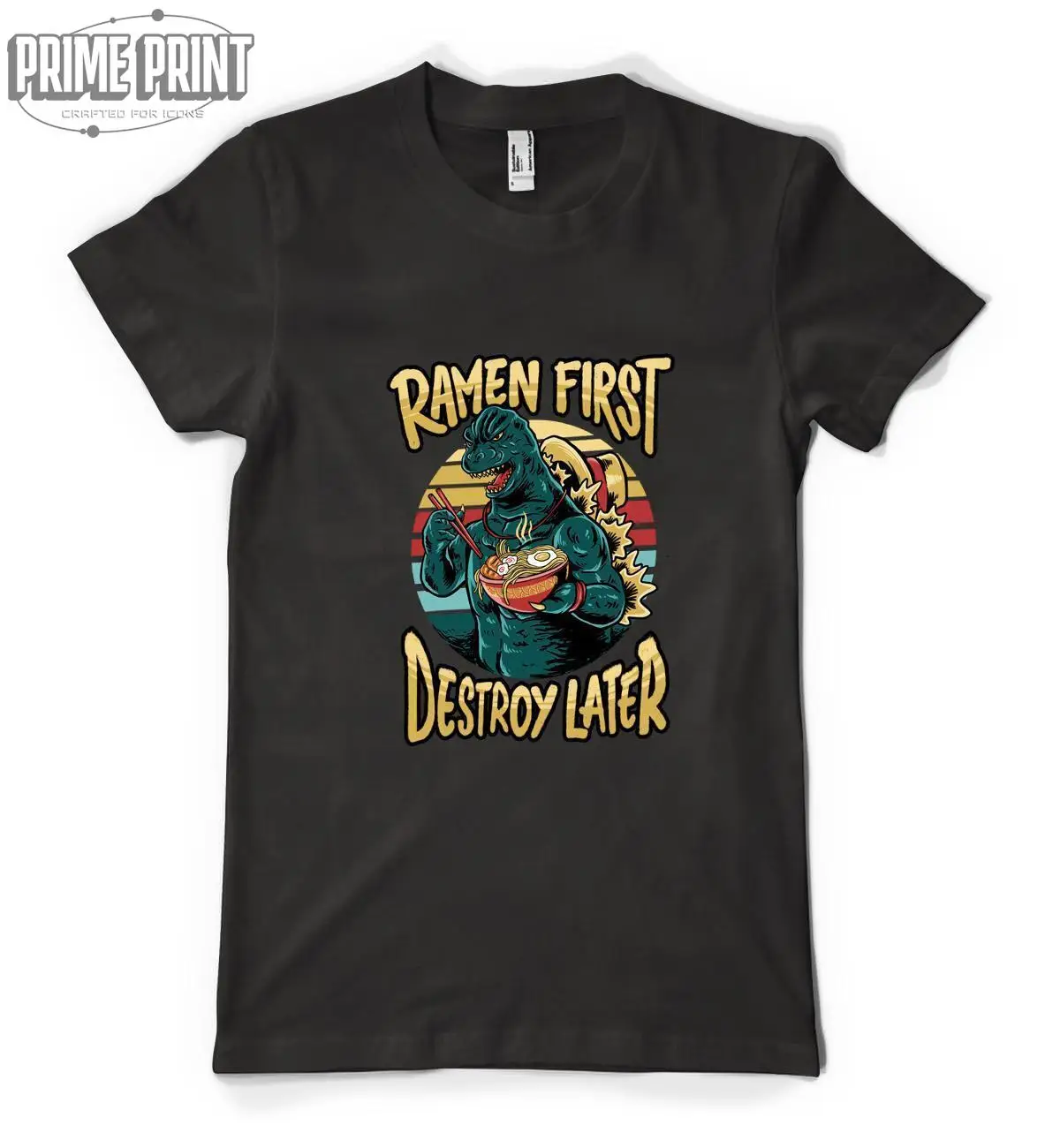 

Japanese Noodle Ramen First Destroy Later Personalised Unisex Adult T Shirt
