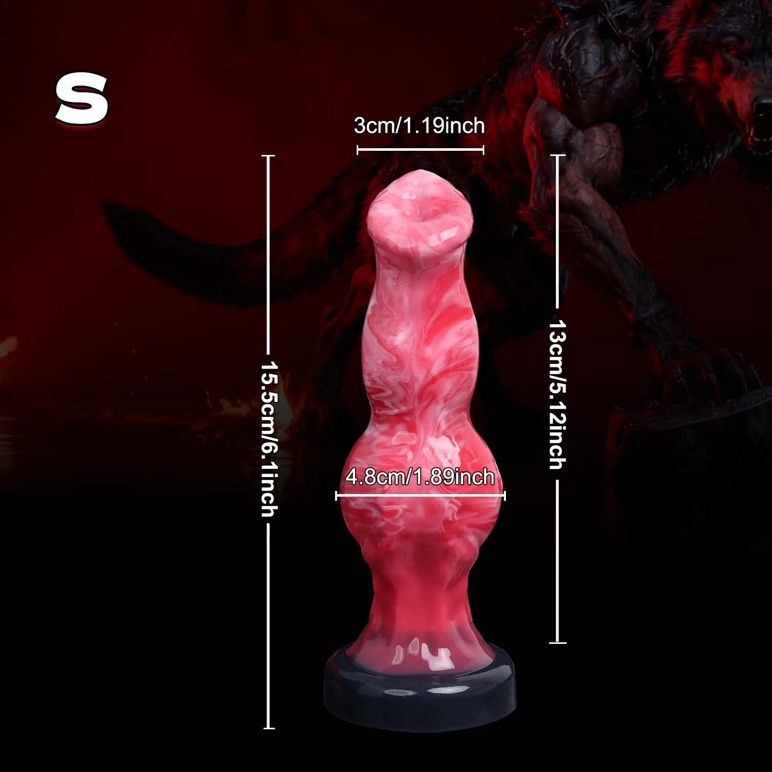 Dildo pene animale realistico con anal plug per uomo e donna_voghion.com