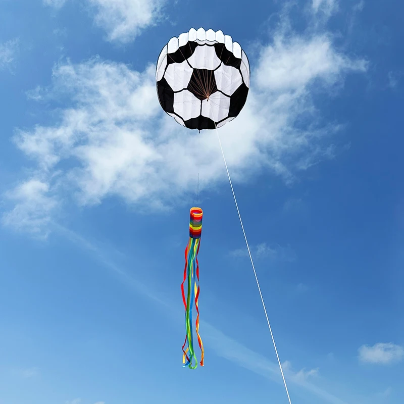 3D 6M Long Floating Tail Football Soft Kite Outdoor Flying on The Beach Professional Kite Easy To Fly Tear Resistant Storage Bag 6