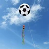 3D 6M Long Floating Tail Football Soft Kite Outdoor Flying on The Beach Professional Kite Easy To Fly Tear Resistant Storage Bag 6