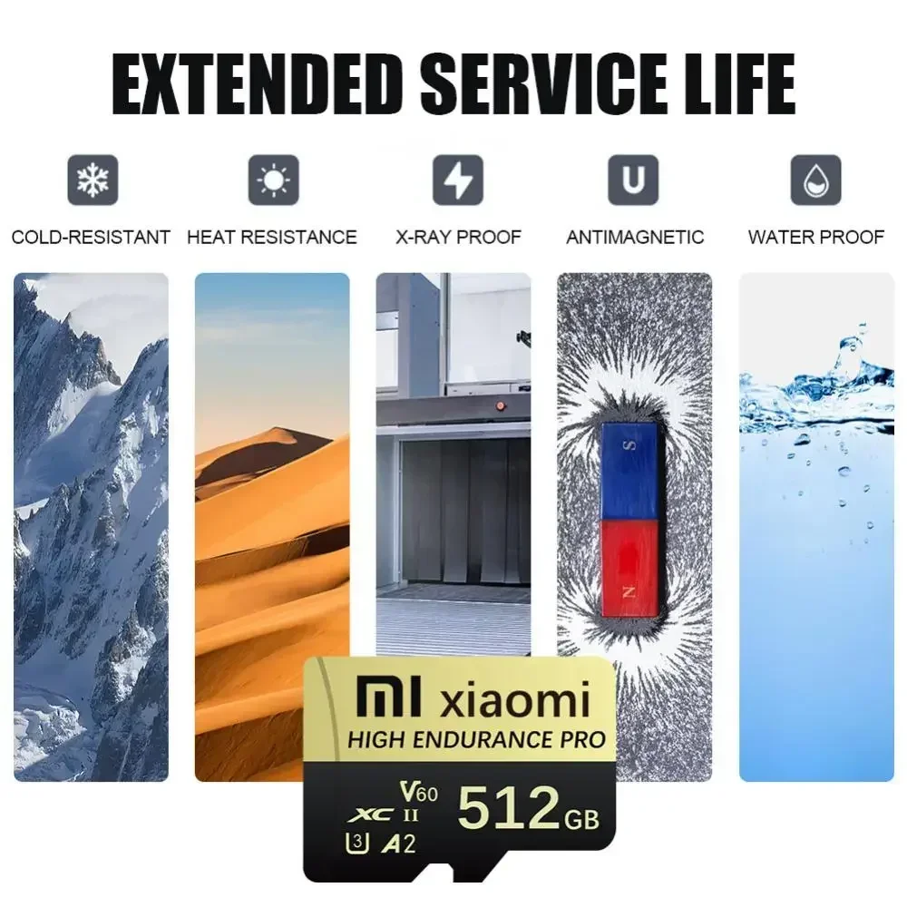 Xiaomi Real Capacity 2TB Micro TF SD Card 512GB 256GB SD Memory Card High Speed Cartao De Memoria 128GB For Sony Lenovo Phone PC micro sd card