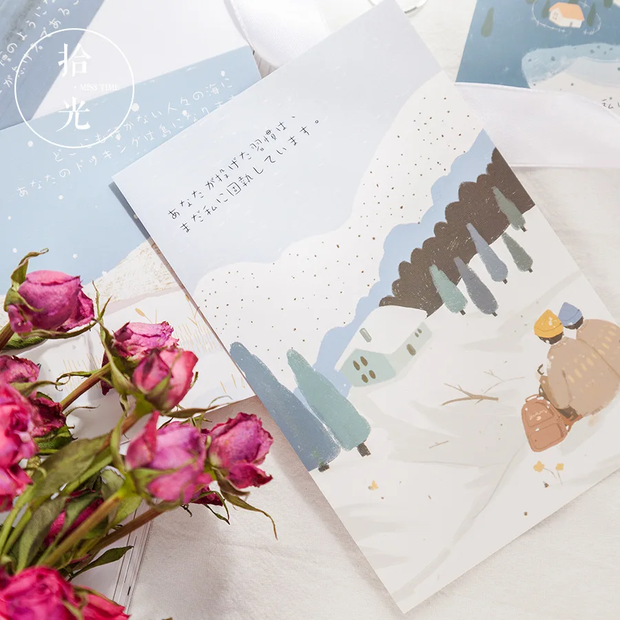 창의적인 발렌타인 데이 엽서 인사 카드, 메시지 카드, 생일 선물 카드, 30 매/세트