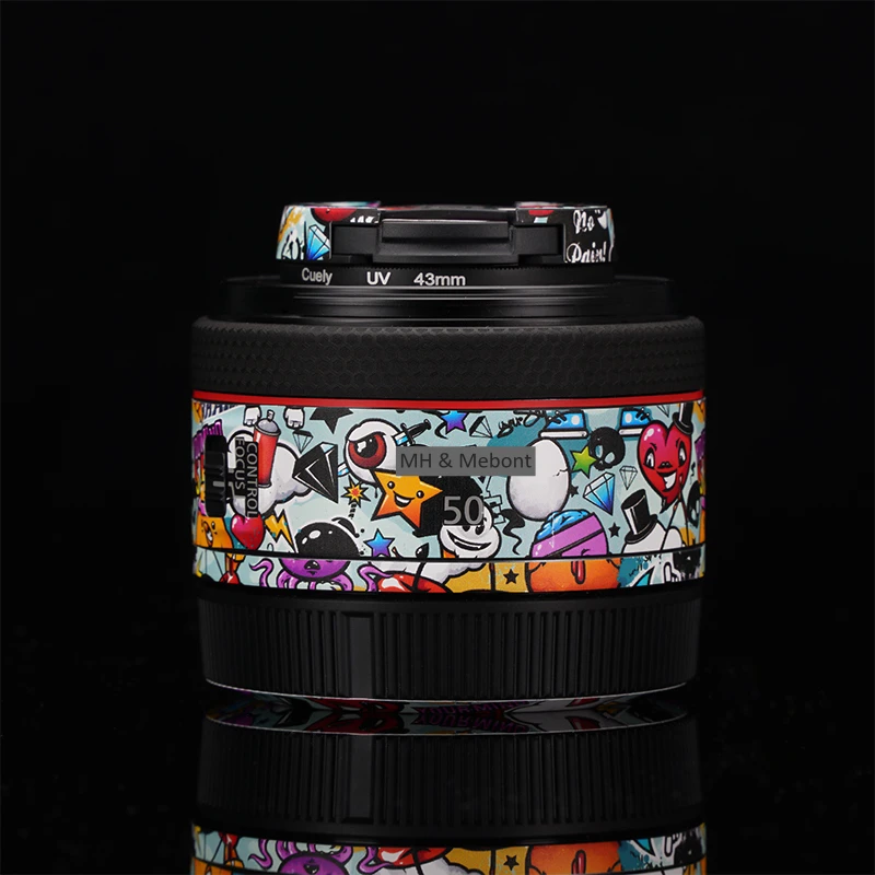 For Canon RF 50mm F1.8 STM Decal Skin Camera Lens Sticker Vinyl Wrap Anti-Scratch Film Protector Coat RF50 RF50mm 50 1.8 F/1.8 5