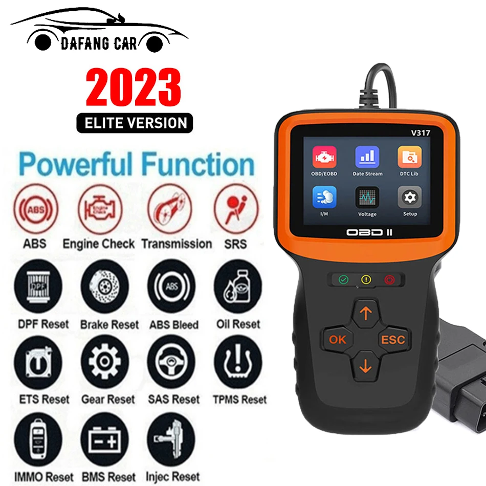 OBD2 Scanner Professional Auto Engine System Diagnostic Tool Lifetime