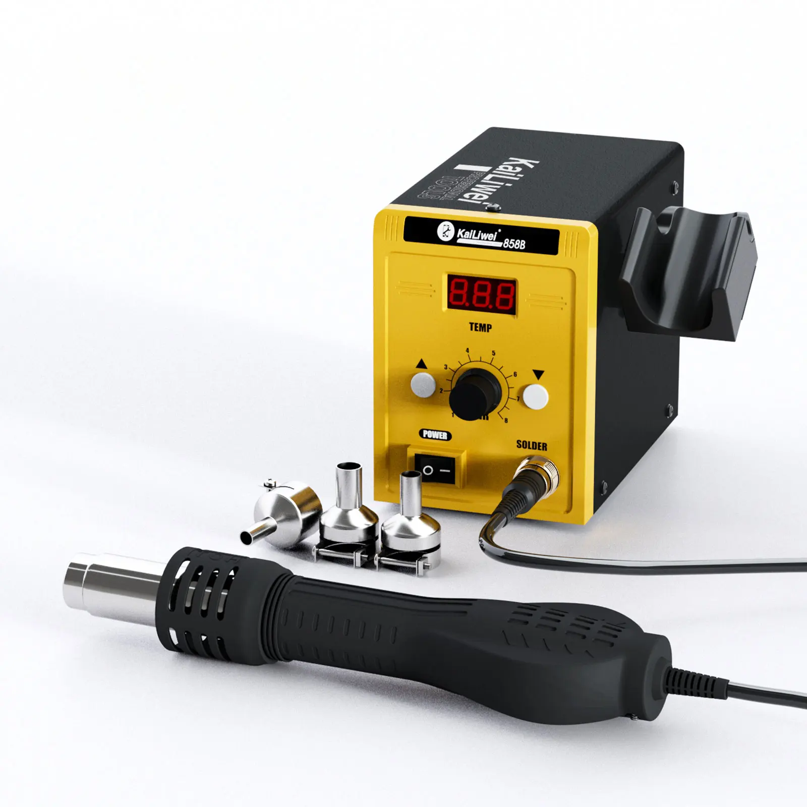 

Electronic Repair Tool Adjustable Temperature Led Digital Display Heat Gun Station For Mobile Phone Repairing Hot Welding 700W