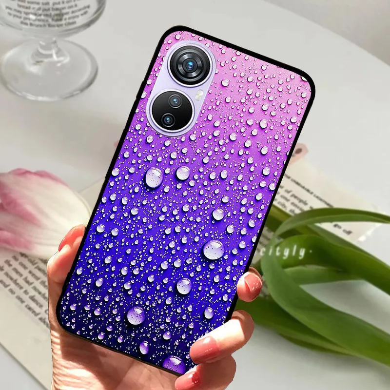 Animal Cartoon Soft Silicone Black Phone Case, 6.67 Premium Cover