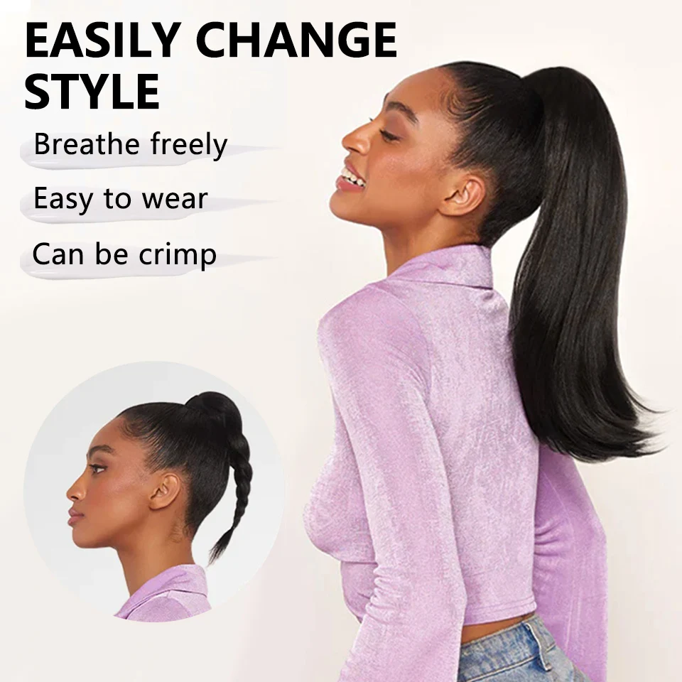 Queue De Cheval Cheveux Court Ponytail Des cheveux court et lisse cheveux pince naturel une pièce queue  de cheval lisserajout cheveux fausse queue de cheval postiche lisse naturel  queue de cheval courte queue de cheval noire et