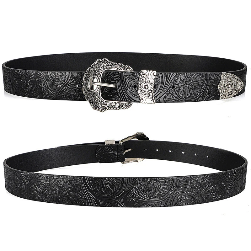 Unisex Neuer Retro-Gürtel für Männer & Frauen in Übergröße, Bohemian-Stil, Street Punk Rock Hip Hop Mode-Accessoire, Gothic Jeans Taillengürtel – Detail 4