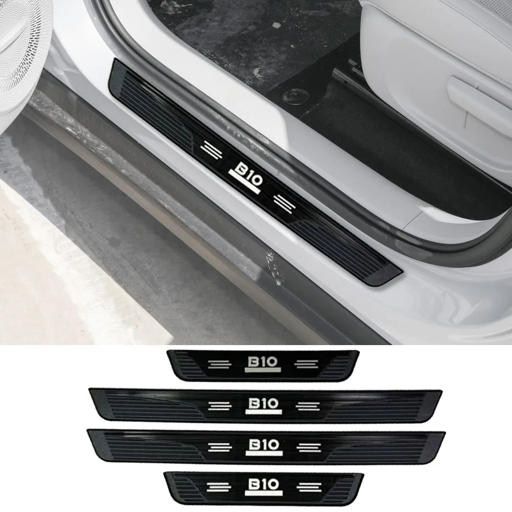 For Leapmotor B10 2025 2026 Car Door Sill Trim Protection Accessories Threshold Decorative Pedal External Styling Stickers 2