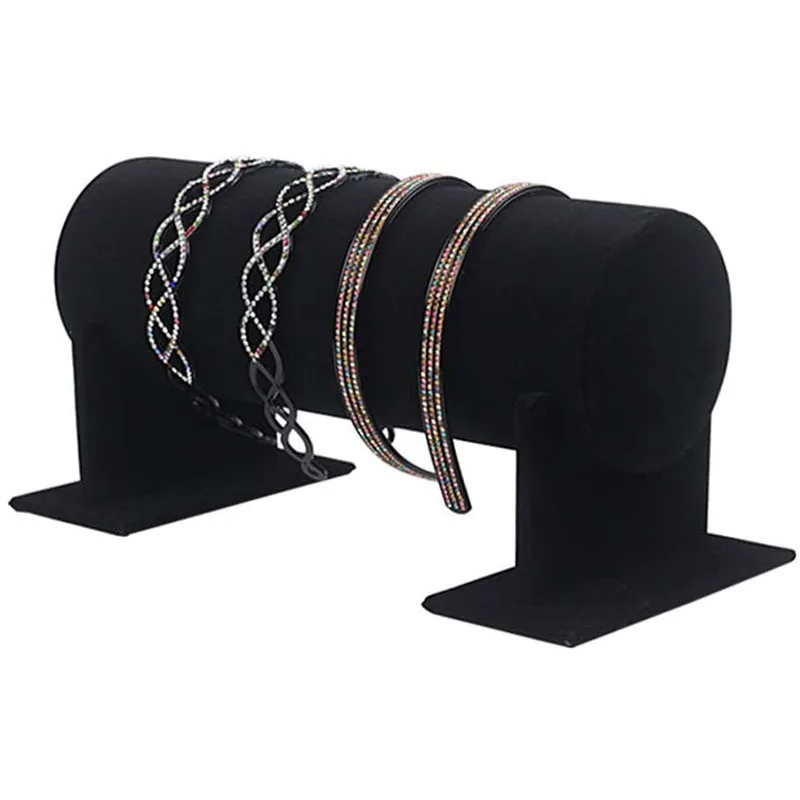 Velvet Jewelry Organizer Display Stand Bracelet Necklace Watch Jewelry Display Stand Hard Holder High Quality Store Decor