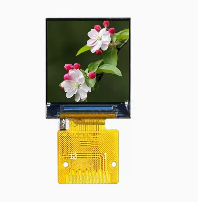 IPS 0.85 인치 12 핀 20 핀 262K 컬러 TFT LCD 디스플레이 화면, NV3023B GC9107 드라이브 IC 128(RGB)* 128 SPI/MCU 8 비트 인터페이스