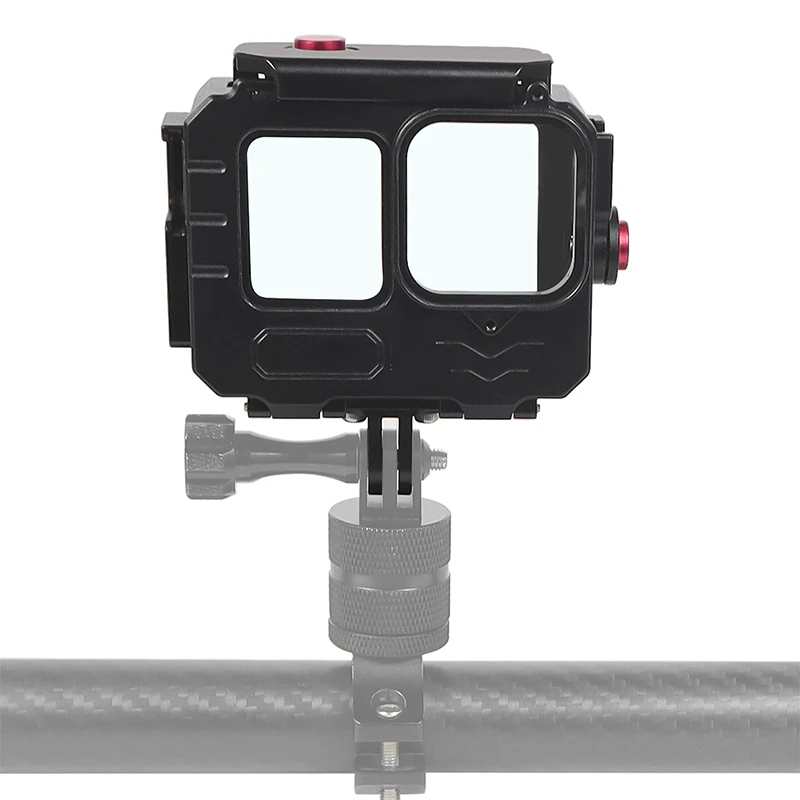 Wasserdichtes Aluminiumgehäuse Unterwasser 40 m Schutzhülle für Gopro Hero 13 12 11 10 9 Zubehör Abschlepp-Kaltschuh-Design – Detail 34