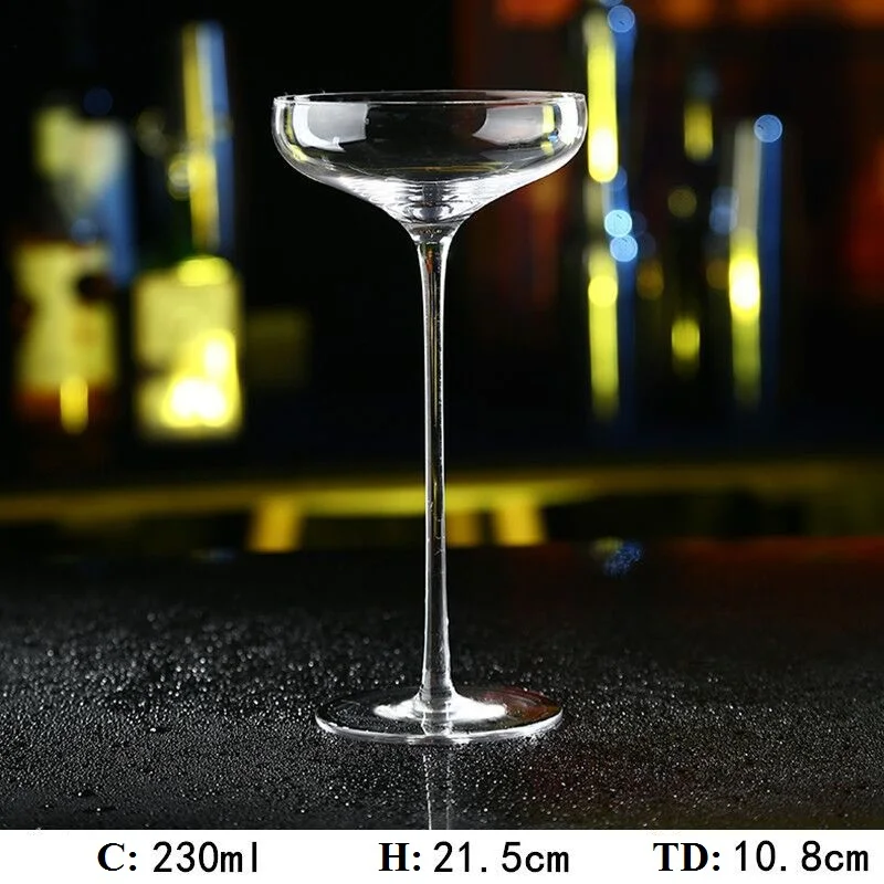 Cocktail Glass Cup, Goblet, Champagne Coupes, Stemware, Bar Tool, Table Decor, 230ml, 7.8oz, 1 Pc