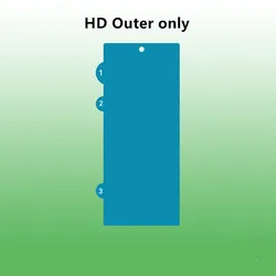 Matte HD Anti - Shatter Privacy Hydrogel Film - Anti - Spy Soft Clear Screen Protector - Magic V2 (HD Outer only)