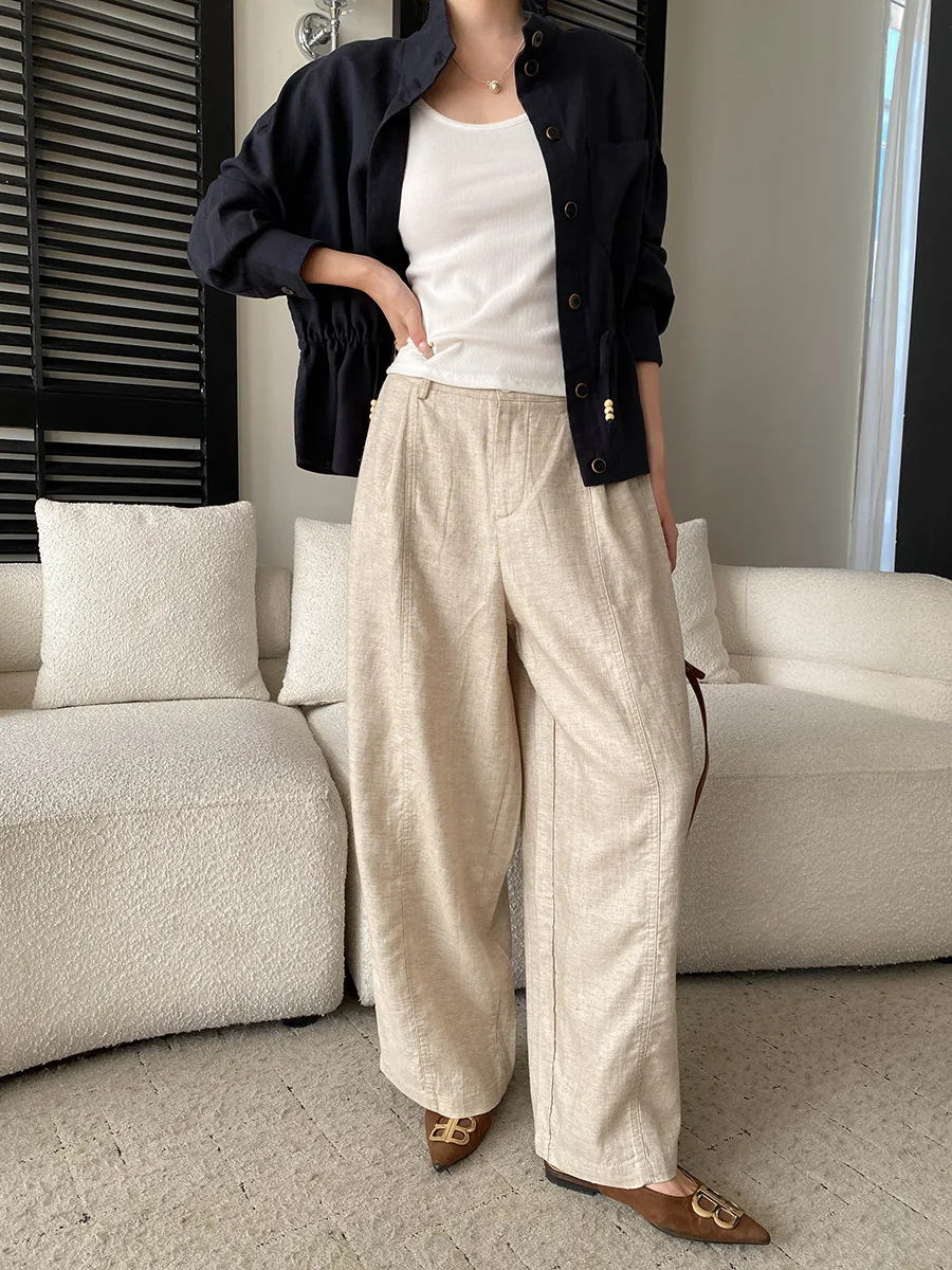 Frühlingshemdjacke für Damen in unifarbenem Design mit Kordelzug an der Taille, der einen eleganten und schlank machenden Look verleiht. – Detail 26
