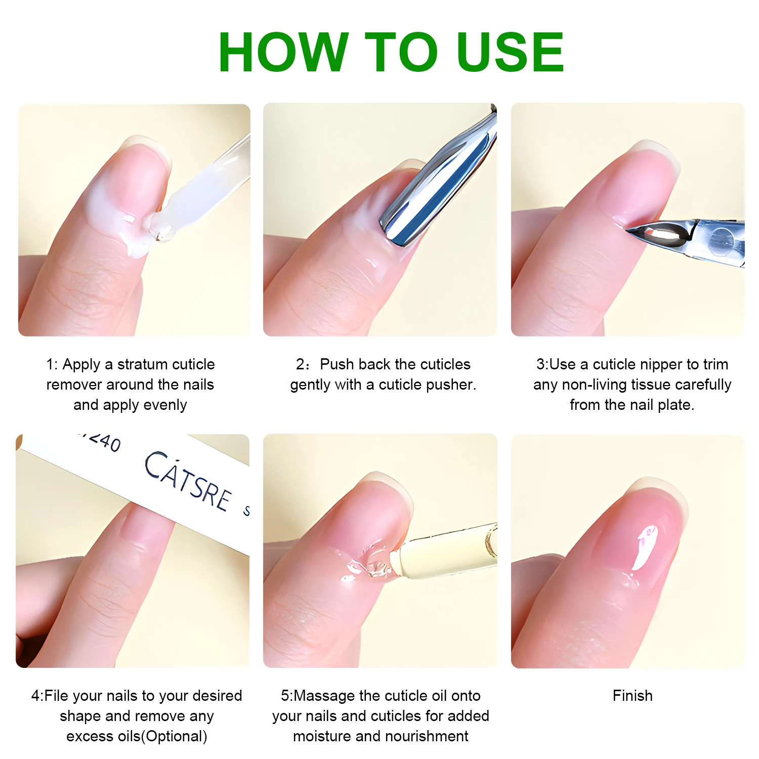 Cuticle Remover Cream 30ml For Dry Manicures Brittle Nails Dry Cutic