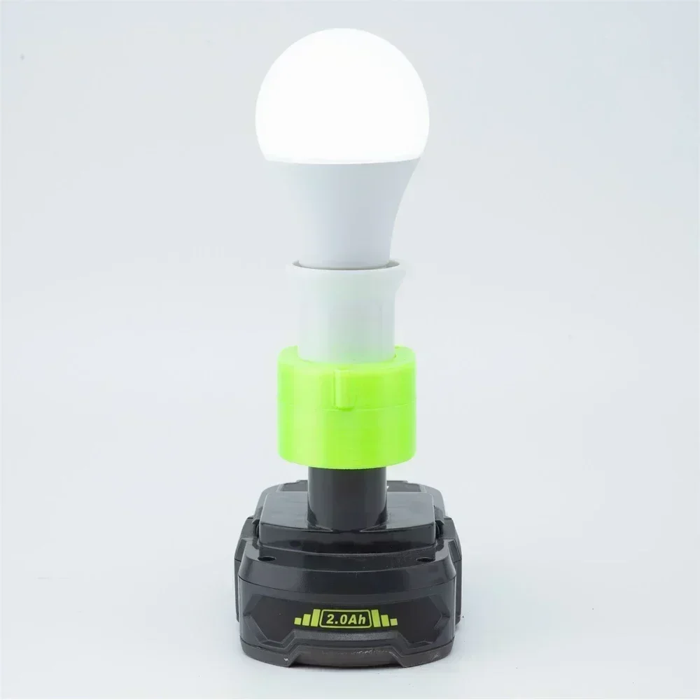 Cordless Portable E27 Bulb Lamp LED Light portable flashlight portable work lights portable work light For Ryobi 18V Li-ion Battery Indoor And Outdoor Emergency Work Light（NO Battery ）