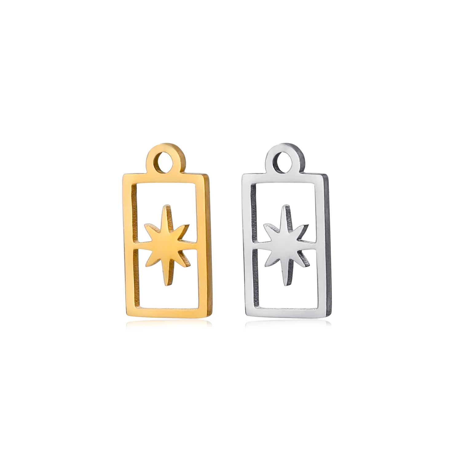 5 teile/los Großhandel Edelstahl Hohe Qualität Star Charms Anhänger Für Die Herstellung Von Schmuck DIY Halskette Ohrringe Armbänder Schmuck – Detail 7