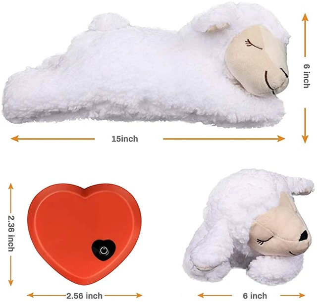 WEOK Heartbeat Puppy Toy - Comfort Cuddler Pillow, Dog Anxiety Relief  Calming Aid,Heartbeat Stuffed Toy for Dogs,Puppy Heartbeat Toy Sleep  Aid,Dog