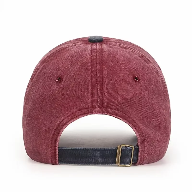 Cotton Coated Outdoor Sports Baseball Cap with Embroidered Black Letter Patch - Sunscreen Sunshade Hat