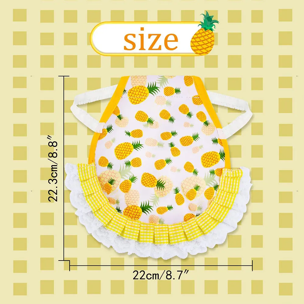 Hen Apron Feather Retainer Duck Goose Poultry Double Apron Back Protector Lace Edge Poultry Decorative Accessories Pet Products 2