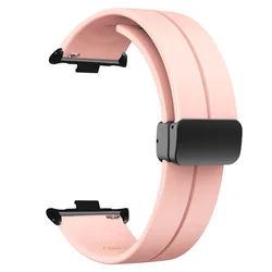 Magnetic Sports Silicone Wristband Bracelet - Universal Fit Watch Accessory for Mi Band 8 Pro (Cx - pink)