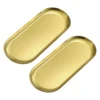 2/4/6pcs 9/12 Inch Stainless Steel Decorative Trays Gold Bathroom Cosmetic Trays 1