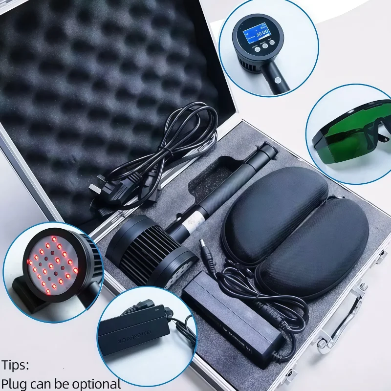 デュアル波長レーザー治療パッド 650nm 808nm 25 ダイオード医療グレード、プロフェッショナルな鎮痛および創傷治癒装置