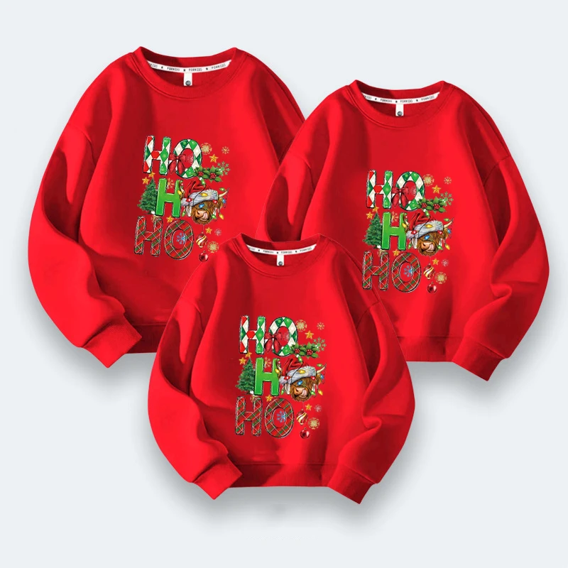 thumbnail image 1 of Suéteres navideños familiares, lindo jersey con estampado de ciervos, pijamas navideños para familia, ropa navideña para parejas, conjuntos a juego para bebés y familias, 1 of 5