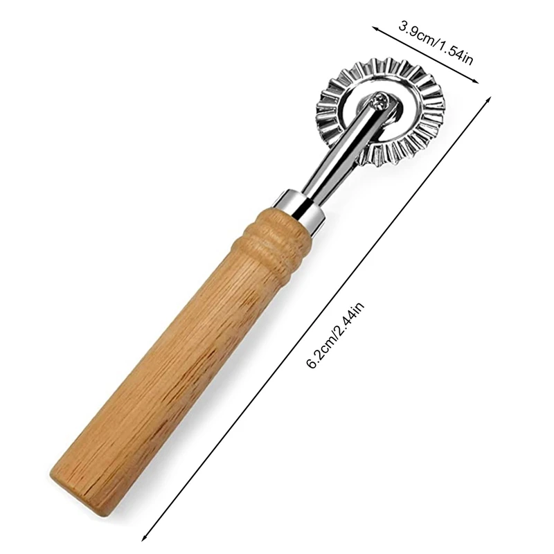 Description Picture 2 of item1Pcs Dumpling Embossing Side Embossed Biscuit Mold Pasta Hand-cutting Machine Baking Pastry Decor Cookie Mould Roll Wheel Tools