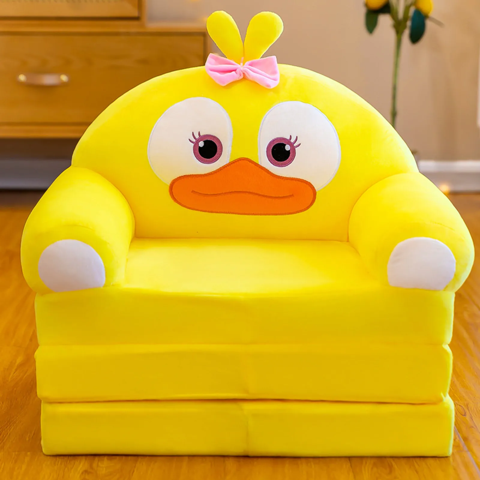 Foldable Kid Sofa Backrest cover Armchair 2 In 1 Recliner Cover Full Length Rotating Seat