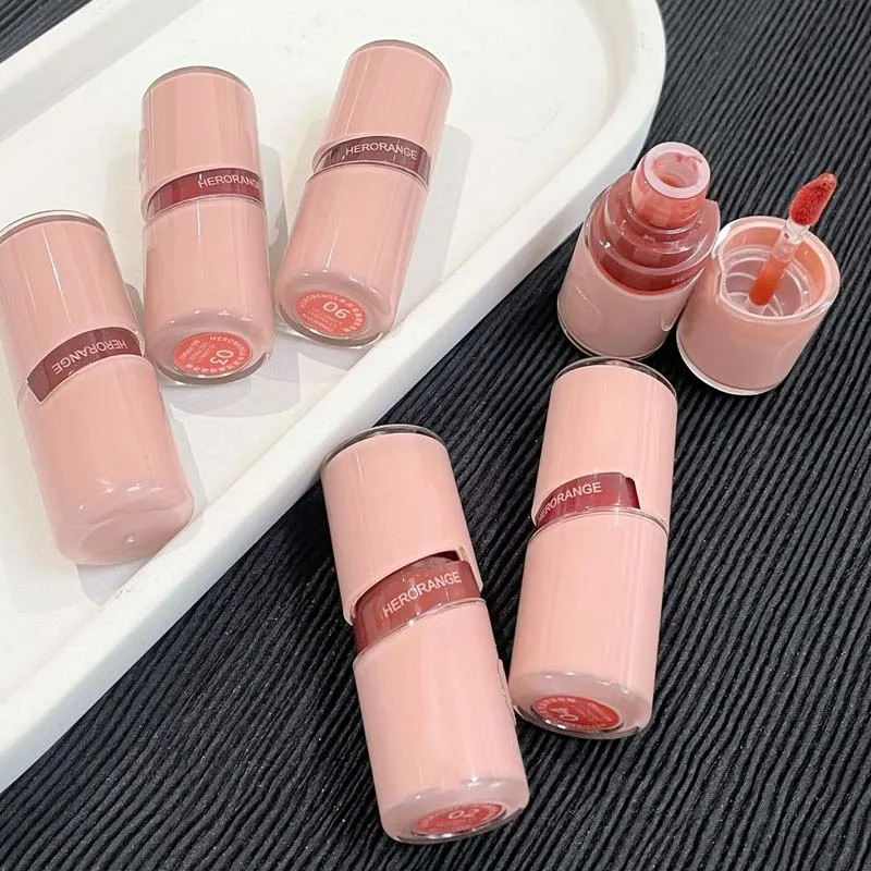 HERORANGE Water Wave Yinglu Mirror Lipstick Durable and Not Easy to Fade Korean Pure Desire Water Light Glass Lipstick for Women 5
