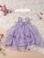 Robe tutu en tulle à imprimé floral pour tout-petits, robes de princesse pour petites filles, bande de sauna fleurie, µbrodée 1