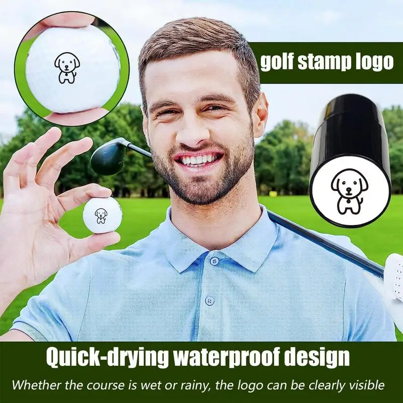 Golf Stamps For Golf Balls Quick Drying Ball Stamp No Fade Funny Ball Marker Gifts Waterproof Reusable Marking