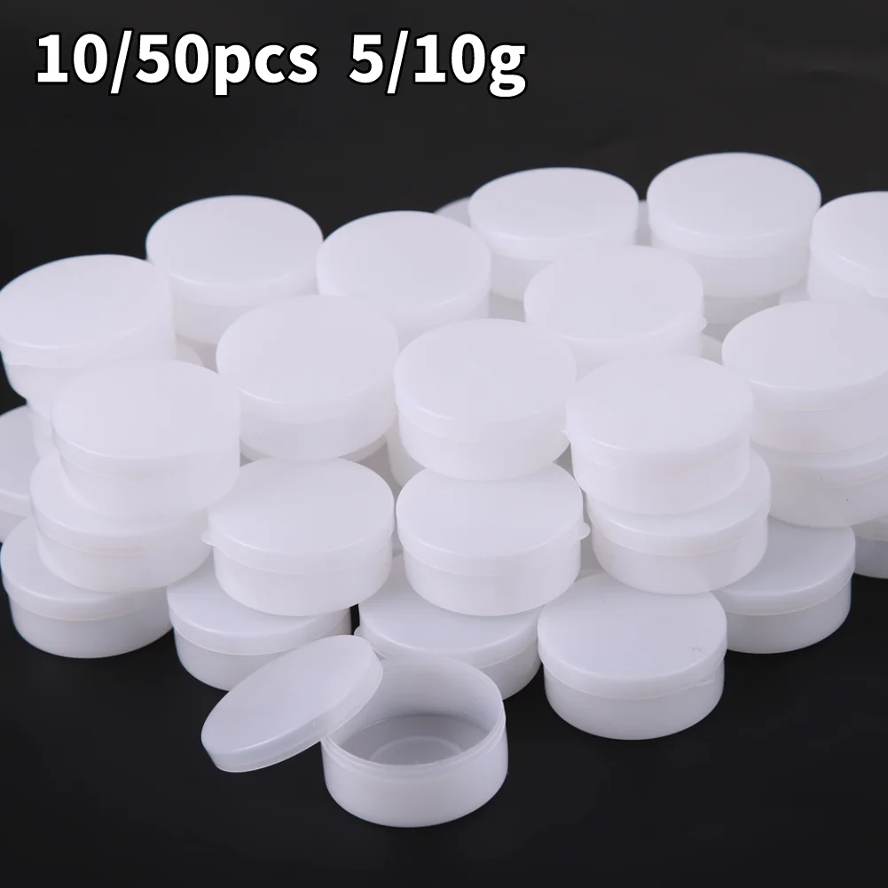 Cosmetic Tube Containers 50/10pcs Jar Pots Sample Container Jars For Cosmetics Empty Cosmetic Containers Boxes Eyeshadow Cream Lip Balm Makeup Jar 5/10g