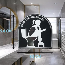 5 Min Toilet Hourglass Timer Creative Novel Sand Timer for Establish A View of Time Bathroom and Toilet Hourglass Funny Gifts