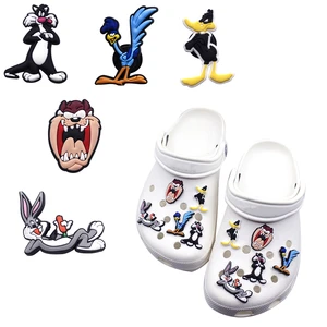 5PCS Cartoon Shoes Charms PVC Shoe Accessories DIY Shoe Decoration For Clog Shoe Charms Buckles Fit Bands Bracelets Kids Gifts