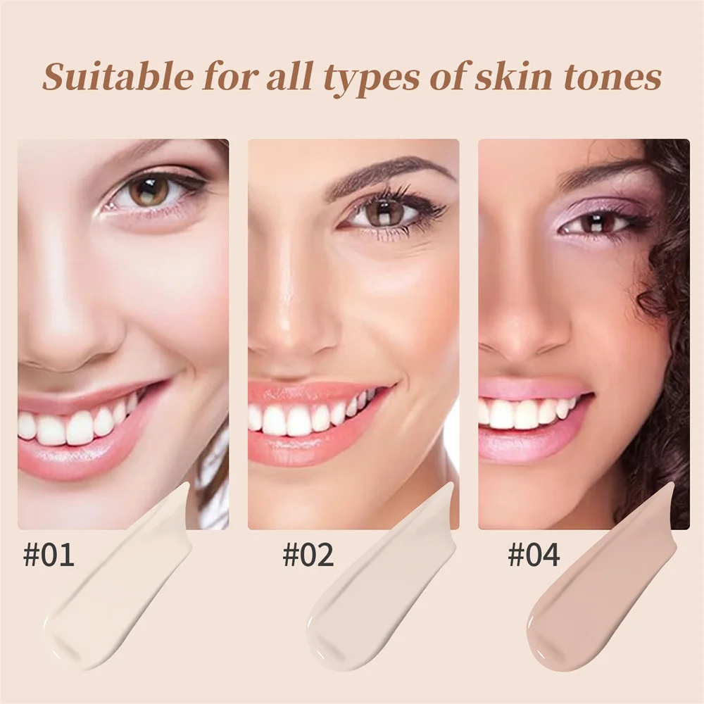 Liquid Foundation Cream Long-Lasting Liquid Foundation Full Concealer-Oil Base Cover Face Foundation Liquid Foundation Cosmetics 5
