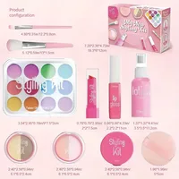 Children's Makeup Toy Set Simulated Beauty Makeup Box Set No Smearing No Liquid 10 Piece Non-toxic Set (Non Real Makeup) 2