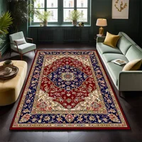 Classical Persian Carpet in The Living Room Decoration Bedroom Soft Mat Bedside Non-slip Easy Clean Lounge Rug Entrance Door Mat 1