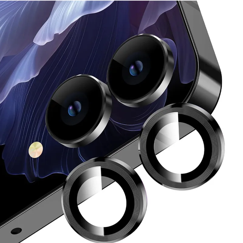 Premium Metal Camera Lens Protector with Tempered Glass Screen Film - Full Coverage for Samsung Galaxy Z Flip Series